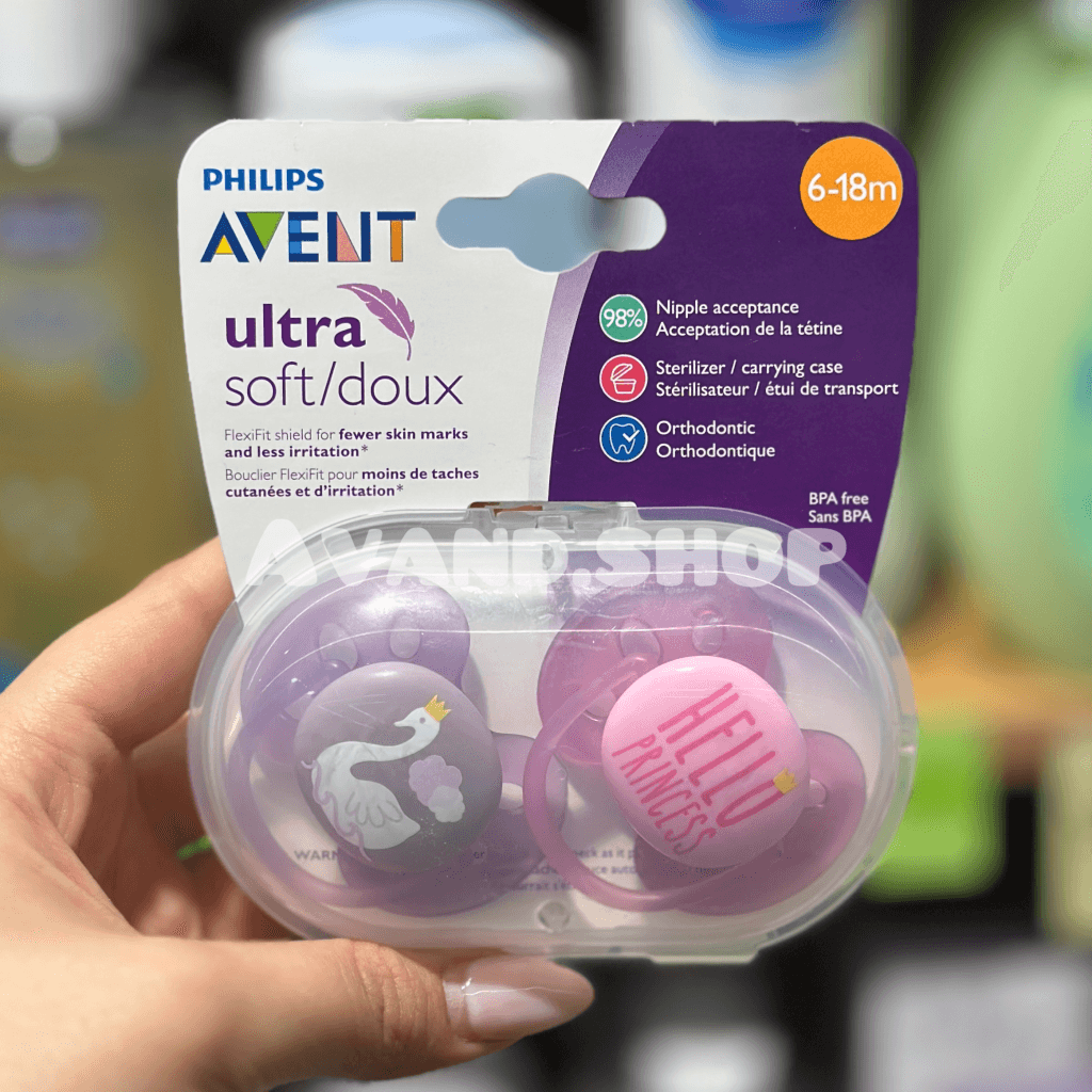 پستانک Avent اونت ultra air فیلیپس 6تا18 ماه طرح شب تاب (تکی) — تصویر ۳