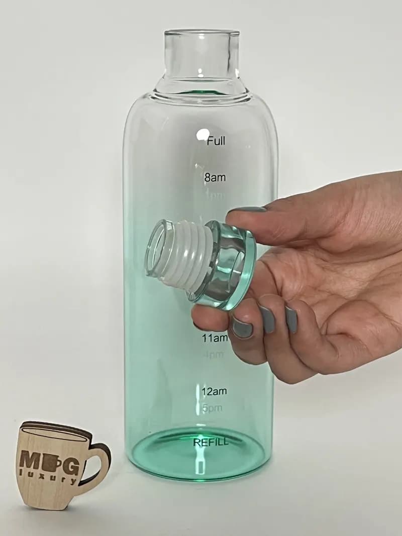 بطری پیرکس وارداتی ساده رنگی درب واشردار 750 میل — تصویر ۵