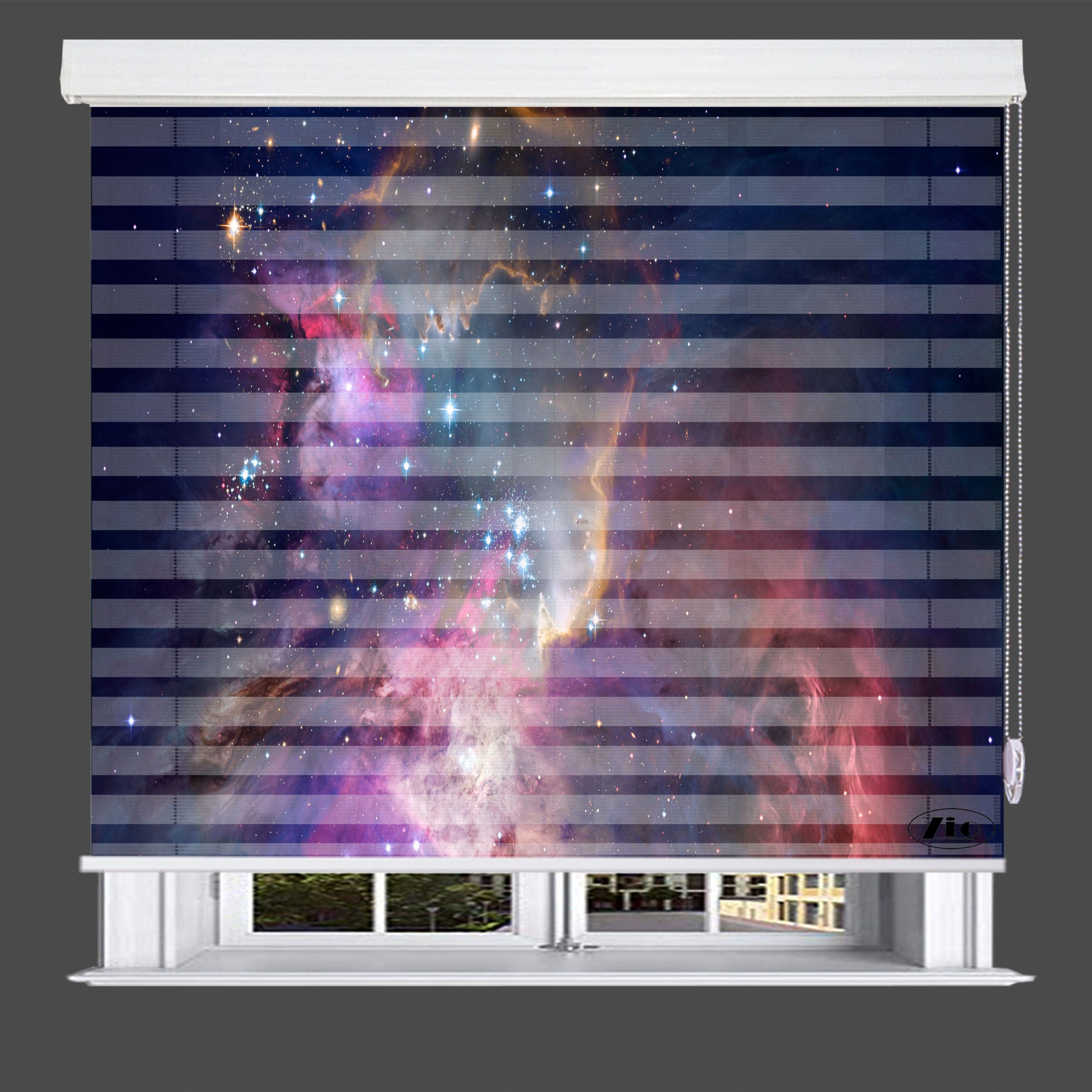 پرده زبرا زیو طرح کهکشان Galaxy-3 سایز 200×100 سانتی متر — تصویر ۳