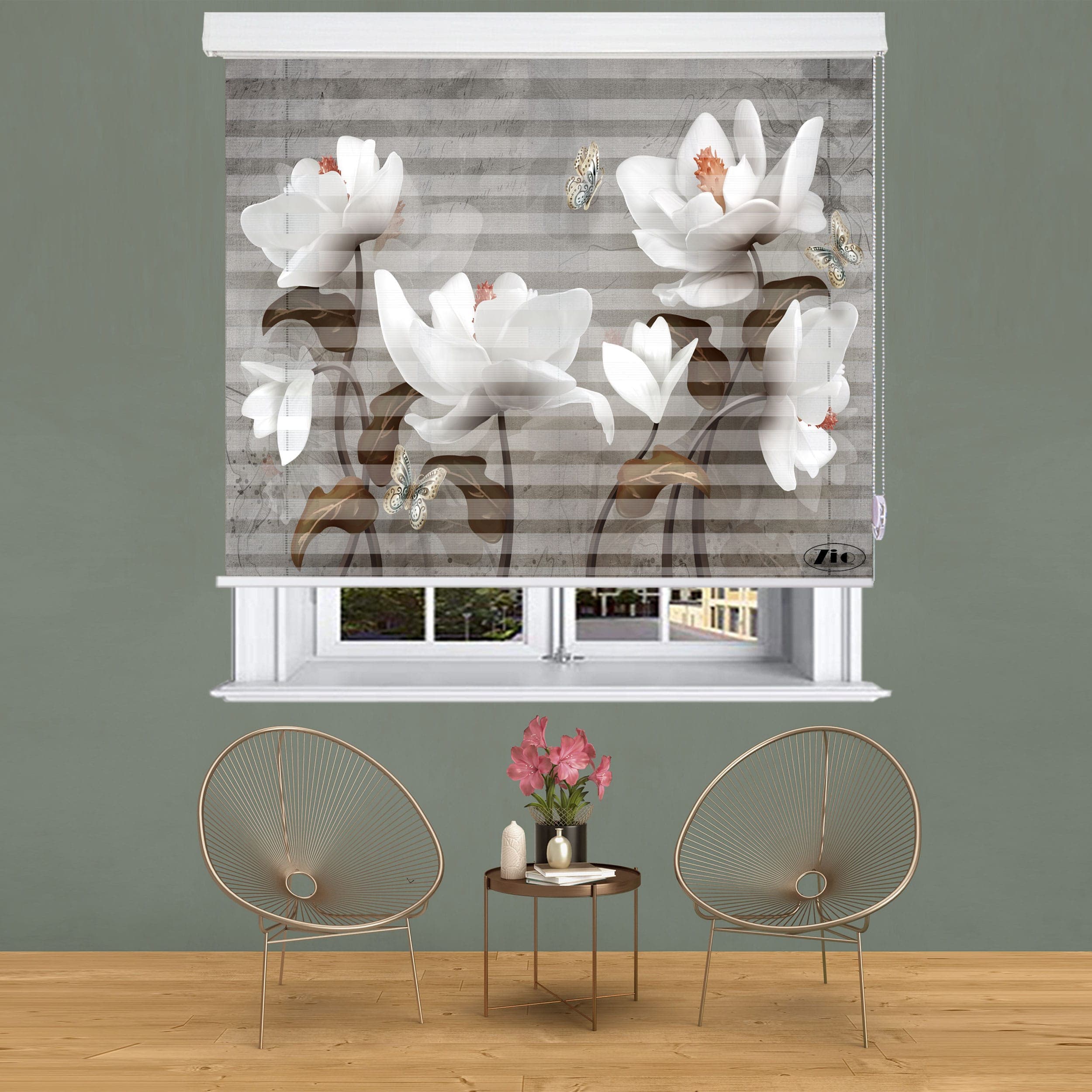 پرده زبرا زیو مدل 3D-1074 سایز 150×100 سانتی متر
