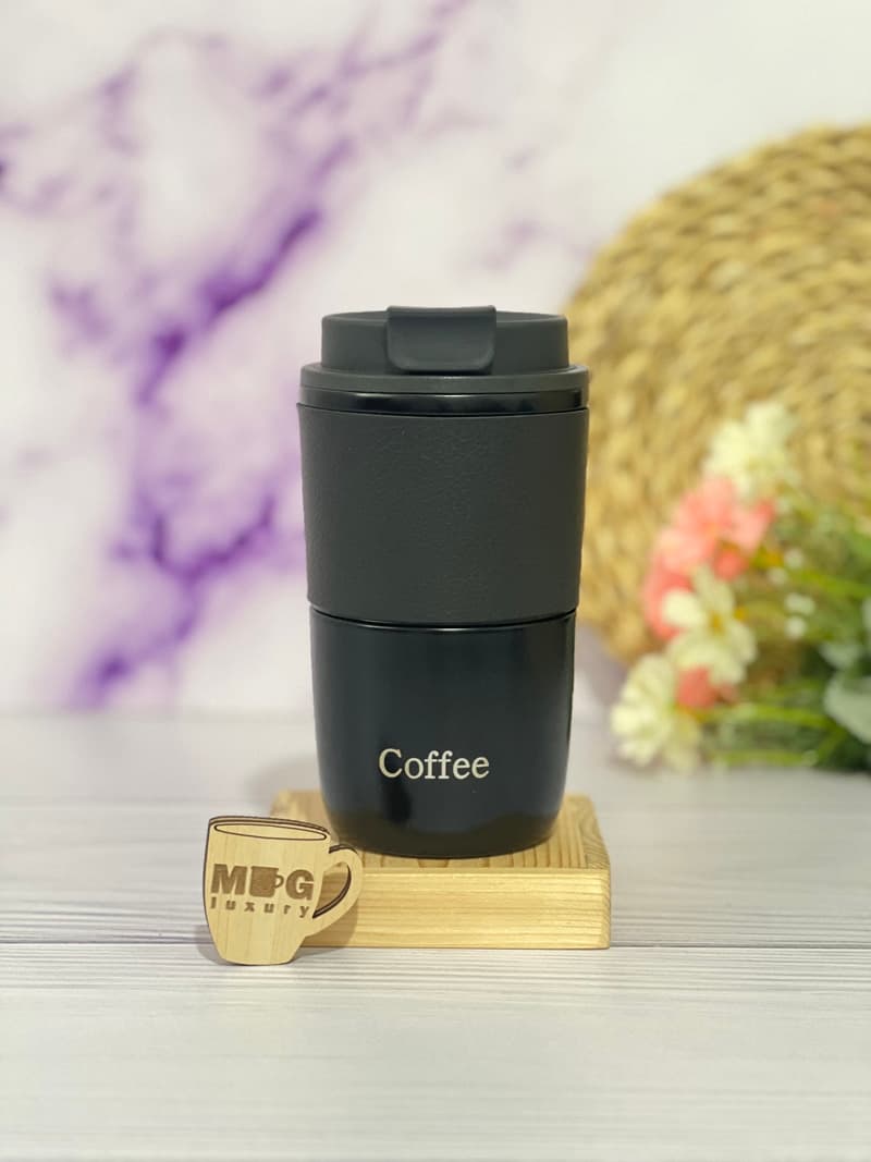 تراول ماگ COFFEE دور چرم 420 میل استیل آنتی باکتریال — تصویر ۷