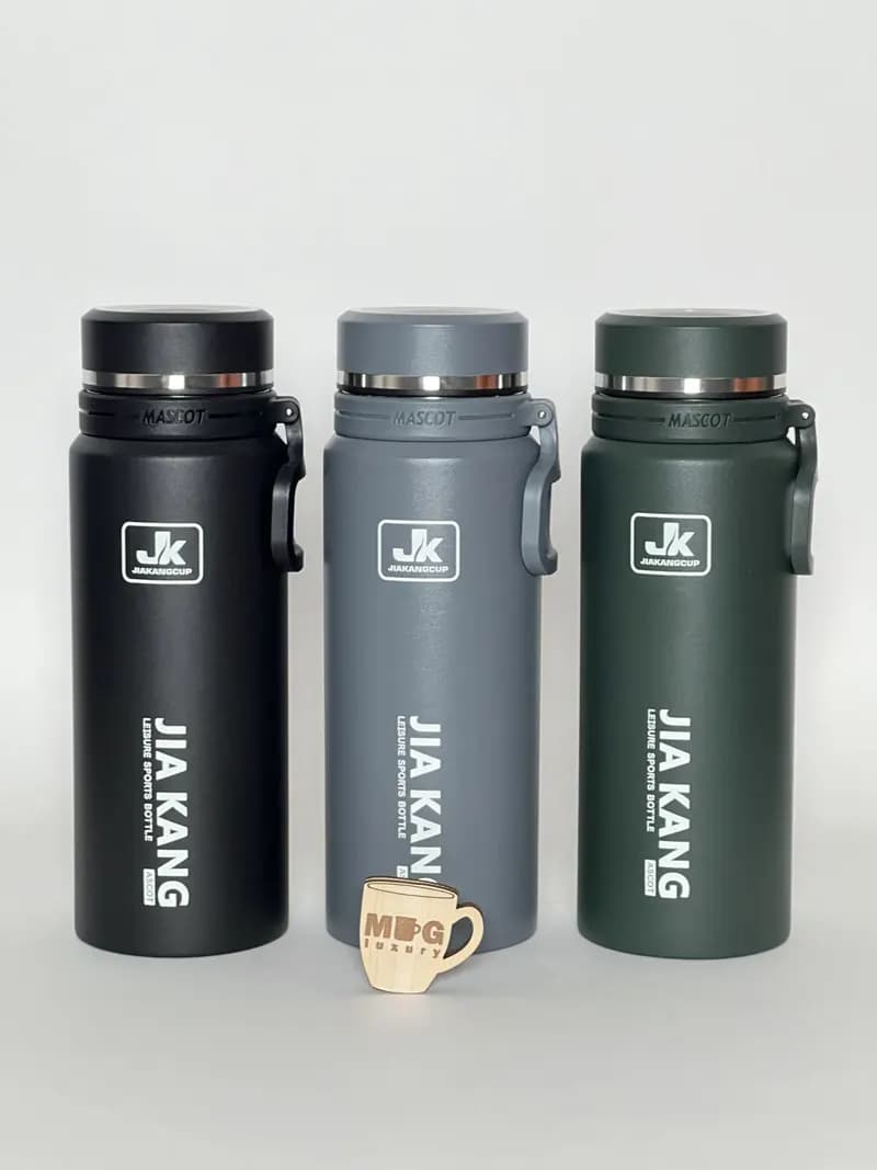 فلاسک JK اصل وارداتی صافی دار درب پیچی 750 میل استیل 304