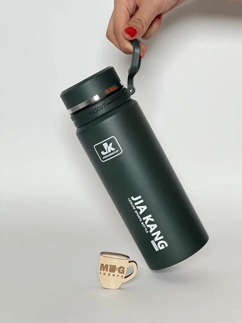 فلاسک JK اصل وارداتی صافی دار درب پیچی 750 میل استیل 304 — تصویر ۳