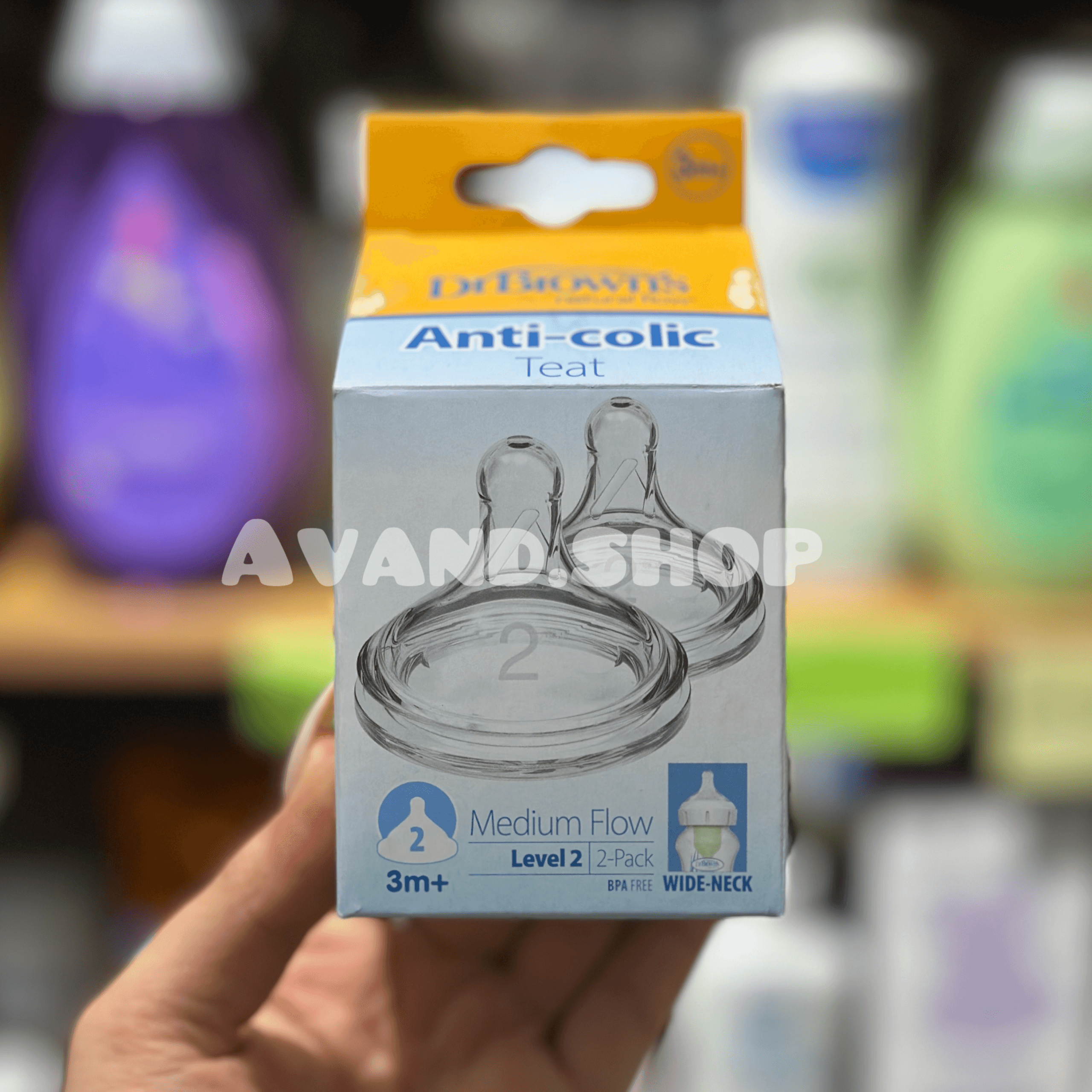 سر شیشه پهن دکتر براون سایز 2 دو عددی ( تکی )