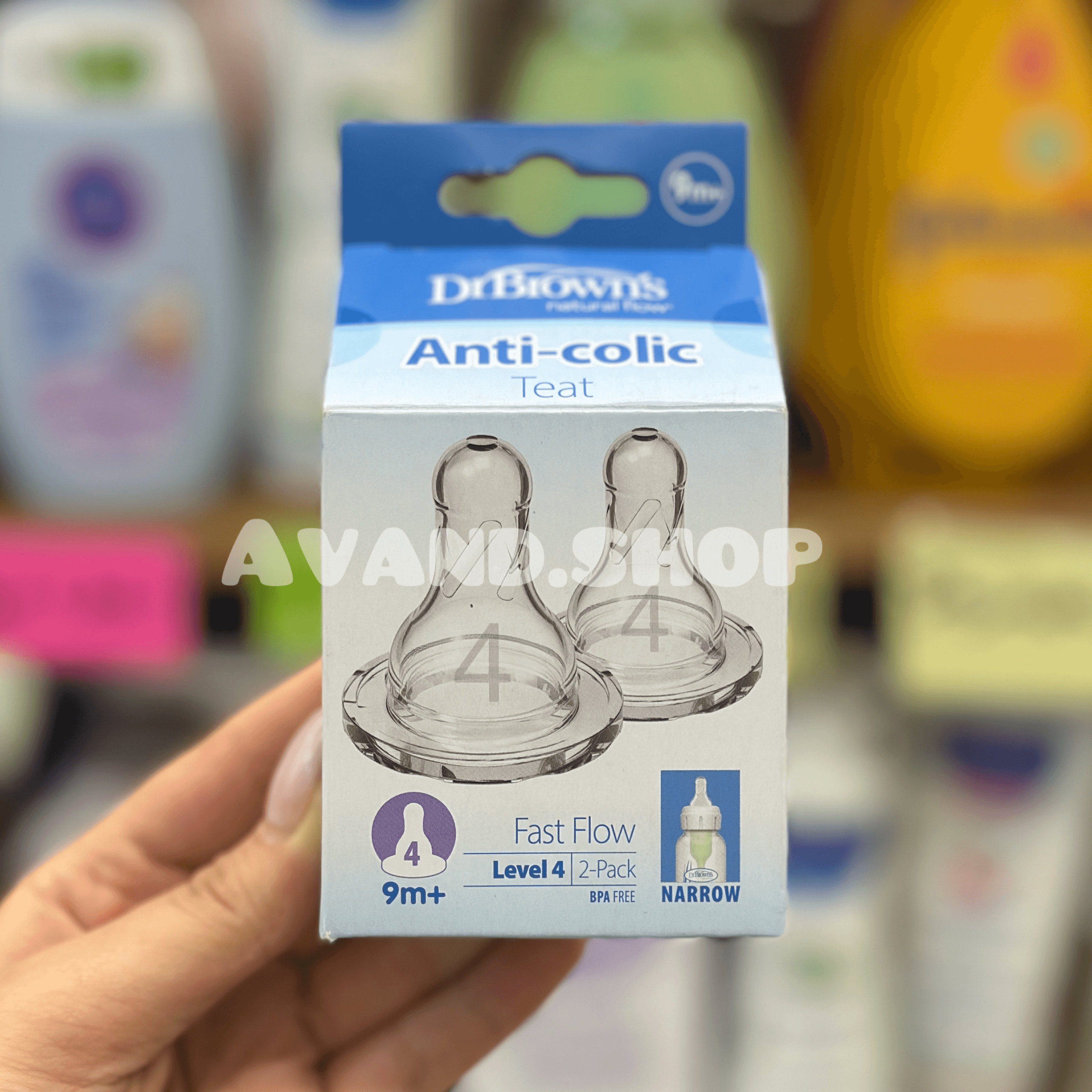 سر شیشه باریک دکتر براون سایز 4 دو عددی ( تکی )