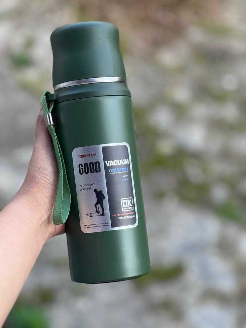 فلاسک GOOD VACUUM کوهنوردی 800 میل استیل 304 — تصویر ۳