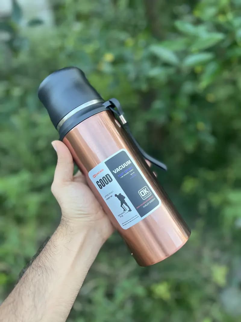 فلاسک GOOD VACUUM کوهنوردی 800 میل استیل 304 — تصویر ۴
