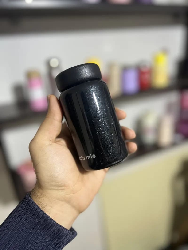 مینی تراول ماگ mio mio درب پیچی صافی دار 200 میل استیل 316 — تصویر ۲