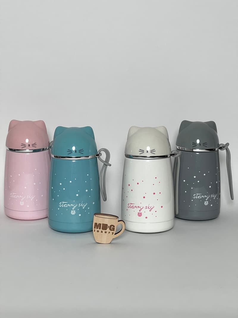 تراول ماگ Starry Sky گربه سیبیل 300 میل استیل 304