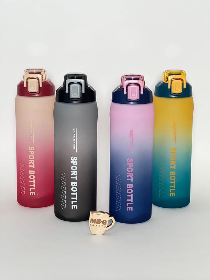 قمقمه SPORT BOTTLE دورنگ مات آسان نوش دار درب قفلی 1000 میل