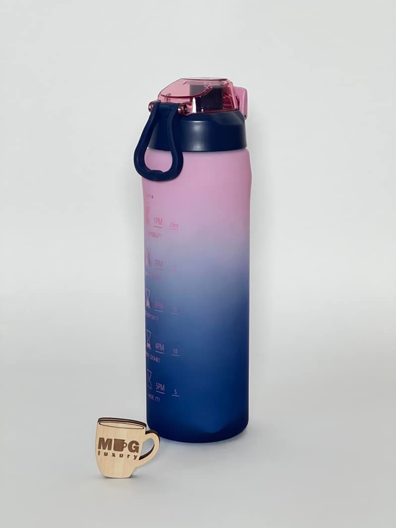 قمقمه SPORT BOTTLE دورنگ مات آسان نوش دار درب قفلی 1000 میل — تصویر ۸