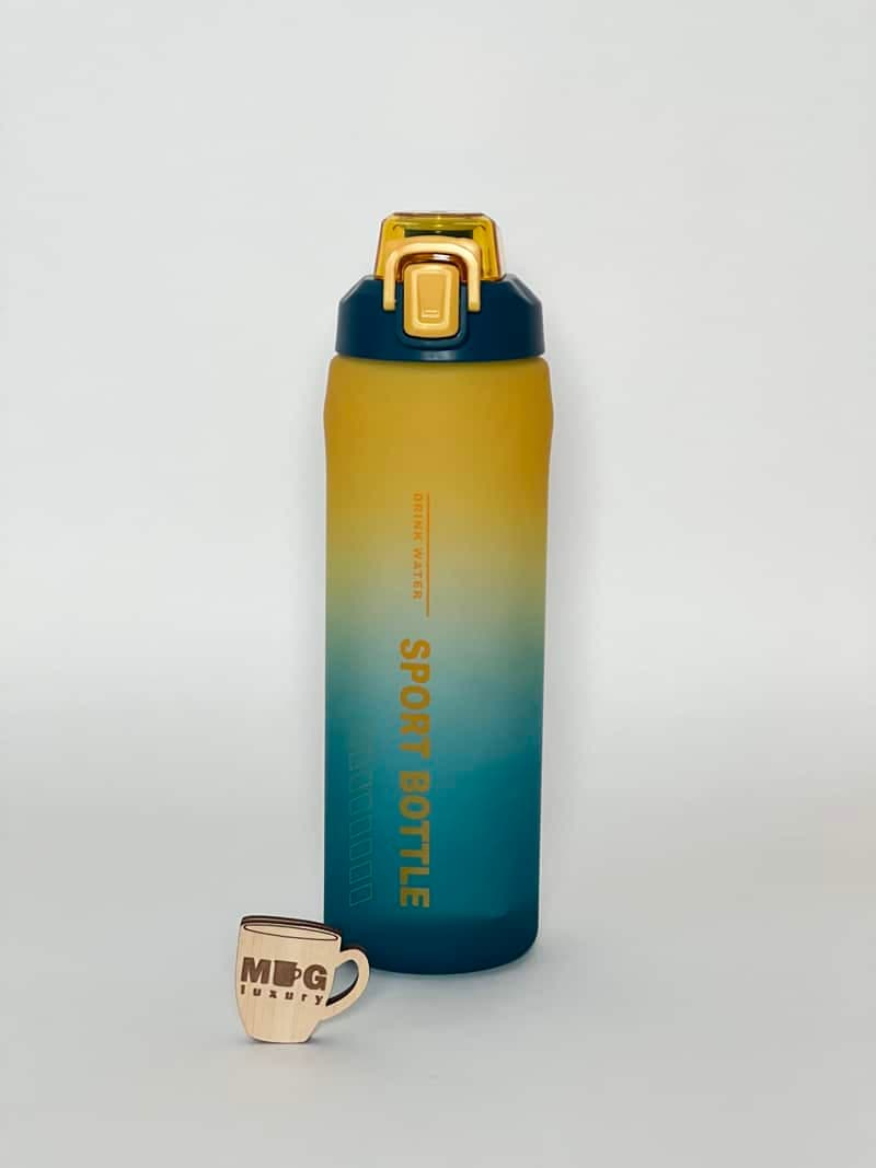قمقمه SPORT BOTTLE دورنگ مات آسان نوش دار درب قفلی 1000 میل — تصویر ۷