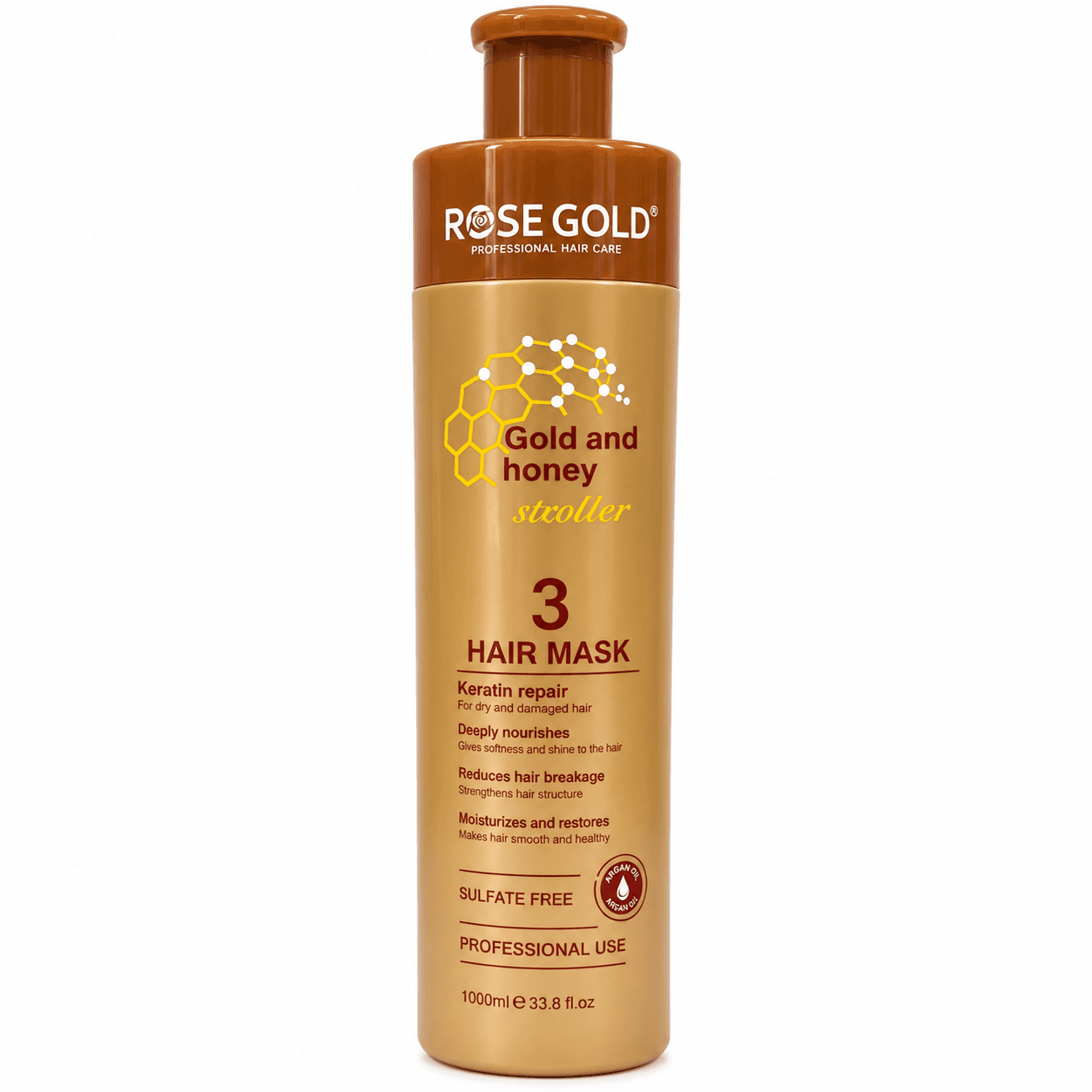 ماسک تثبیت کراتین گلد اند هانی رزگلد MASK KERATIN GOLD AND HONEY ROSE GOLD — تصویر ۲