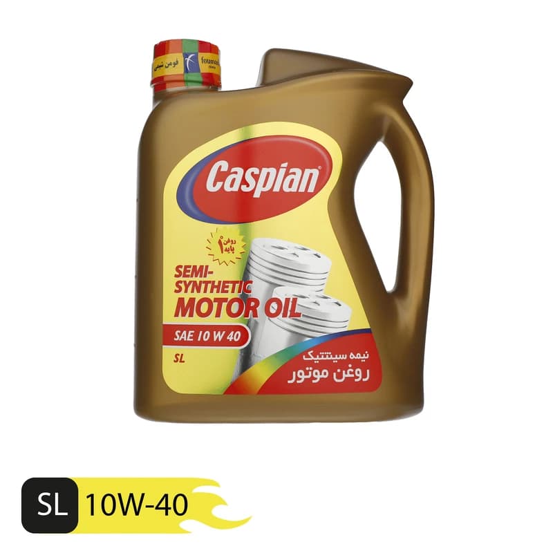 روغن موتور کاسپین 10w40 طلایی (چهار لیتری) SL