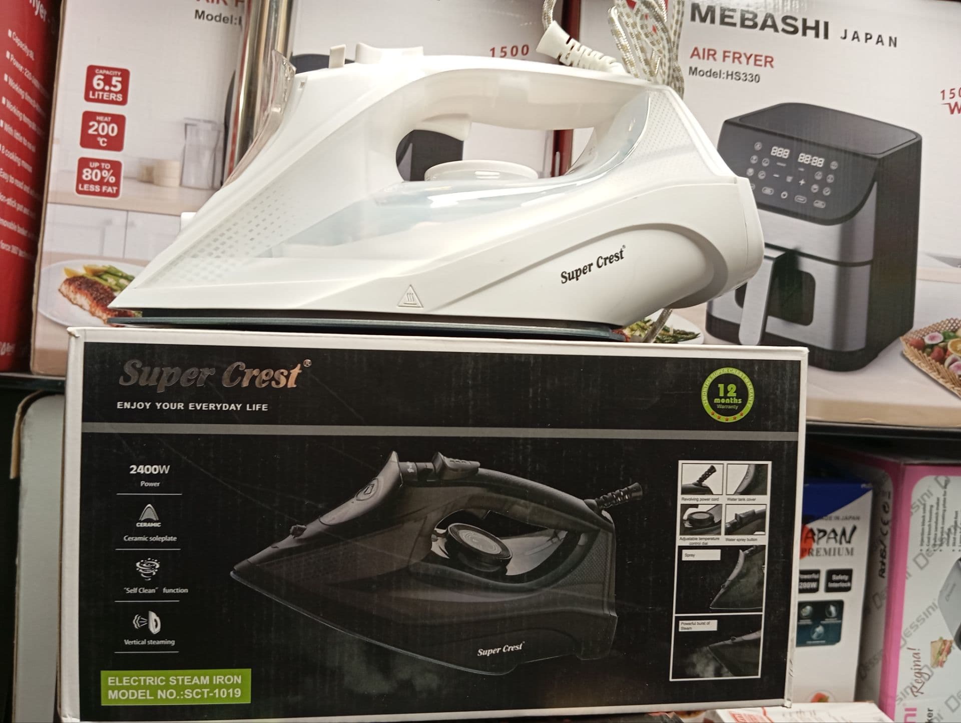 اتو بخار سوپر کرست آلمان Electric Steam Iron- پرتاب بخار بسیار قوی مدل SCT- 1019