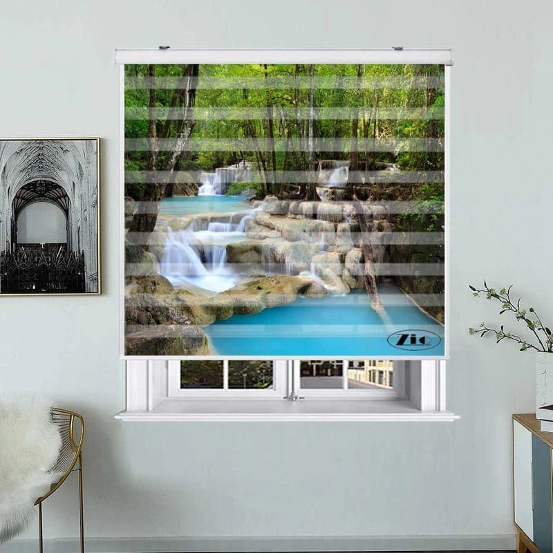 پرده زبرا زیو کدL5014سایز150×150سانتی‌ متر