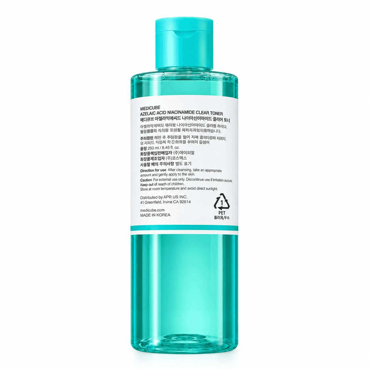 تونر ضدلک و شفاف کننده مدی کیوب AZELAIC ACID NIACINAMIDE CLEAR TONER medicube — تصویر ۲