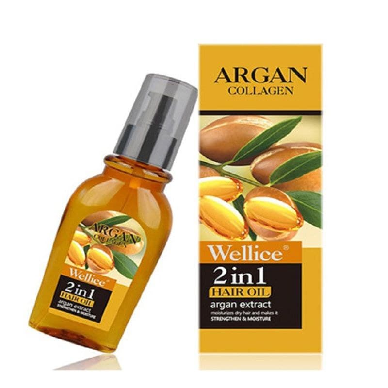 روغن آرگان 2 کاره کلاژن دار Wellice