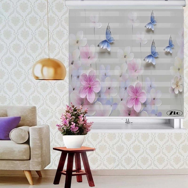 پرده زبرا زیو کد3D1049سایز150×150سانتی‌ متر