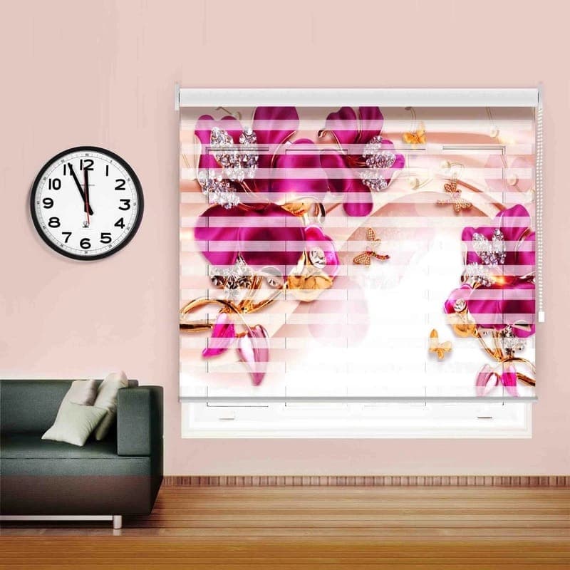 پرده زبرا زیو کدTD-3سایز150×180سانتی‌ متر