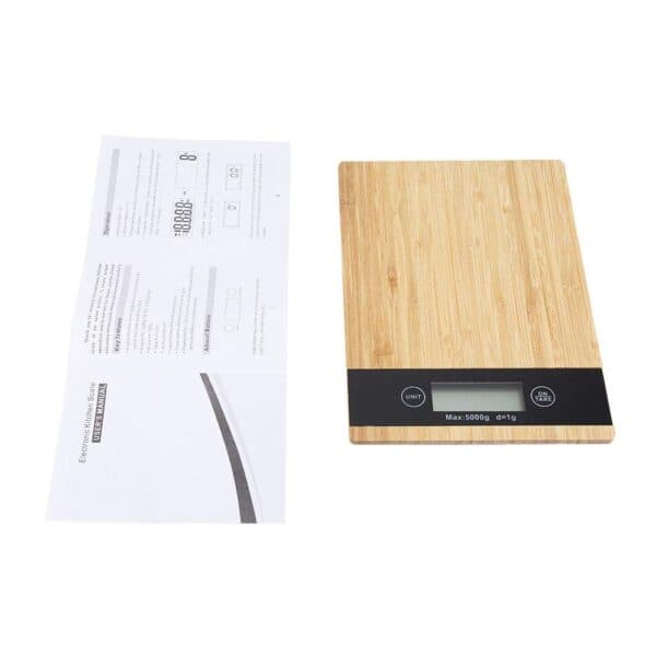 ترازو باریستا و آشپزخانه طرح چوب Electronic scale — تصویر ۳