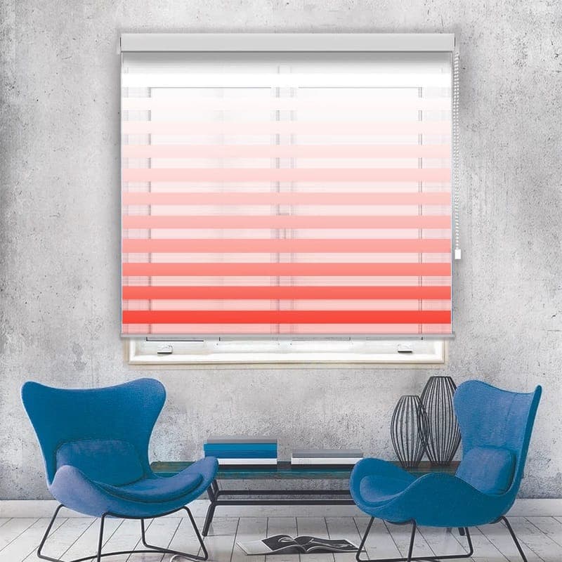پرده زبرا زیو کدHS-2سایز150×110سانتی‌ متر (قرمز) — تصویر ۲