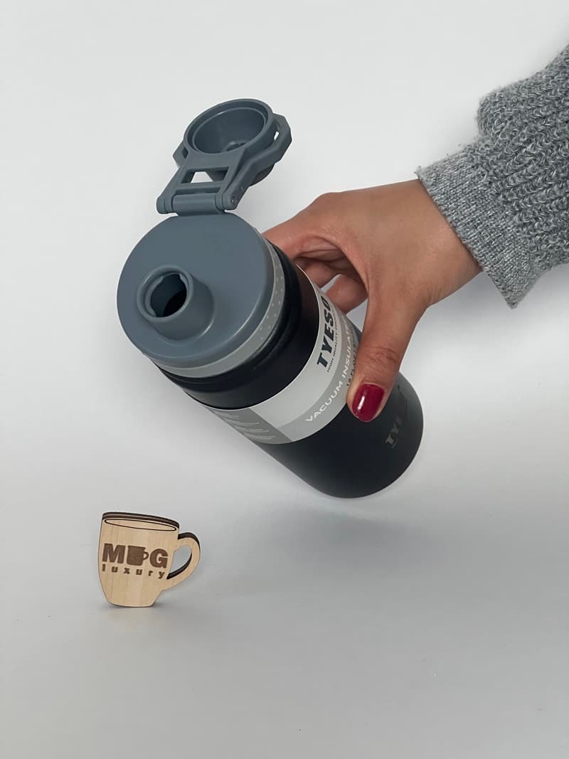 تراول ماگ درب پیچی تایسو 530 میل استیل 304 — تصویر ۳