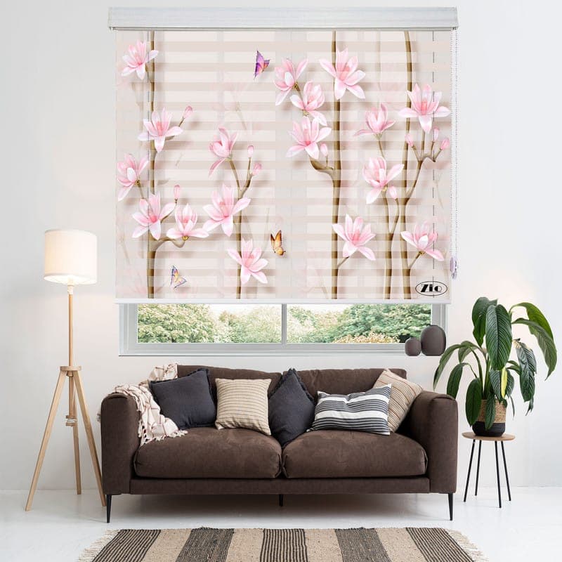 پرده زبرا زیو کد3D1226سایز150×100سانتی‌ متر