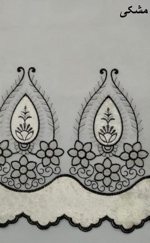 پرده دومکانیزم کد 928 سایز 280×200 سانتی متر(مشکی) — تصویر ۲