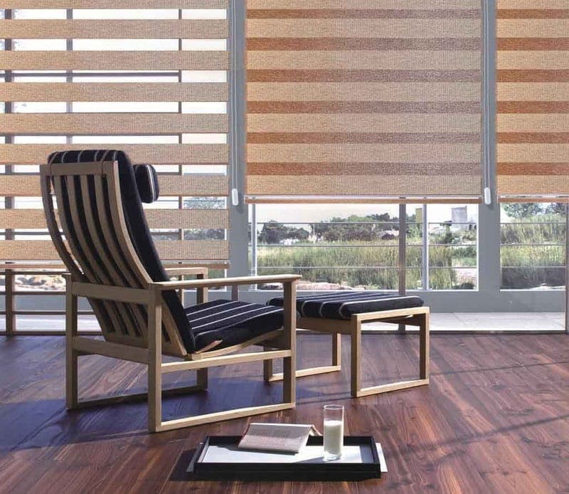 پرده زبرا زیو کد 3002 سایز 180 × 120 سانتی‌ متر (کرم)