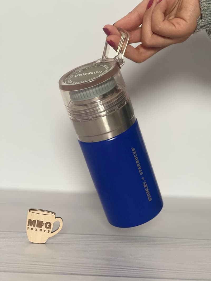 فلاسک استنلی درب شیشه ای 437 میل استیل 304 — تصویر ۳