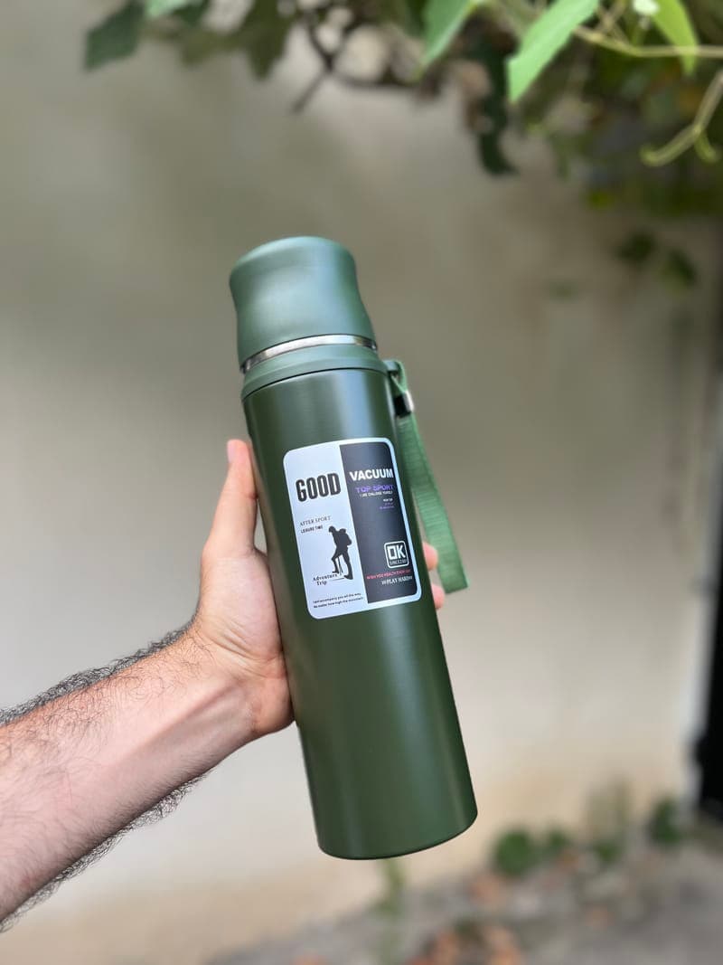 فلاسک GOOD VACUUM کوهنوردی 1000 میل استیل 304 — تصویر ۷