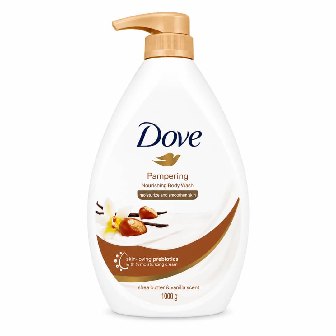 شامپو بدن کره شی باتر و وانیل داو Refreshing Body Wash Pampering Dove