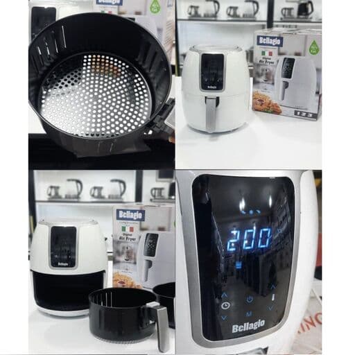 سرخ کن بدون روغن بلاجیو 5 و نیم لیتر 1500 وات سفید مدل 123