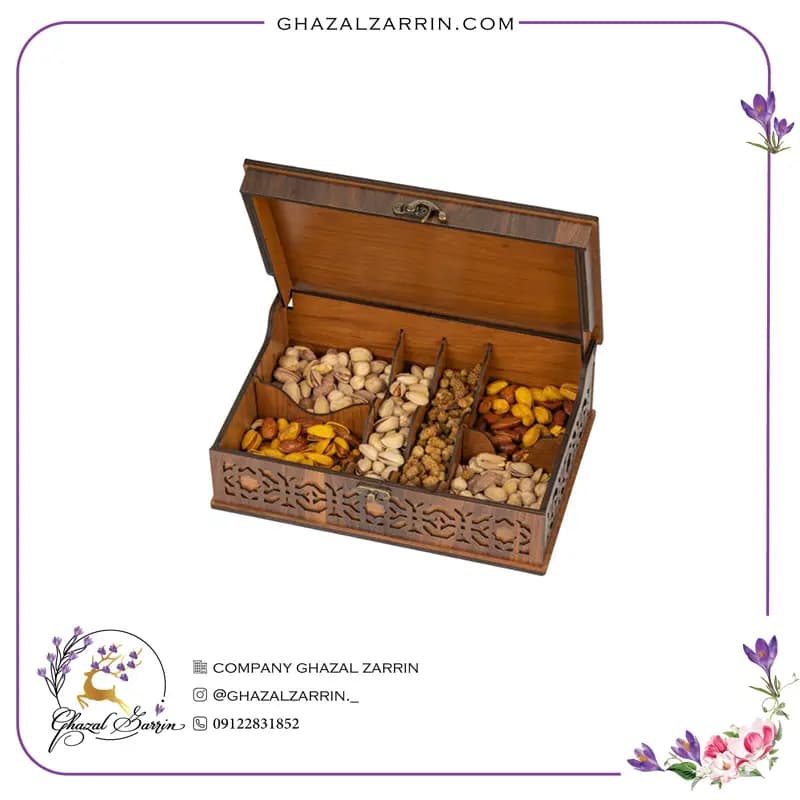 باکس آجیل طرح ساغر