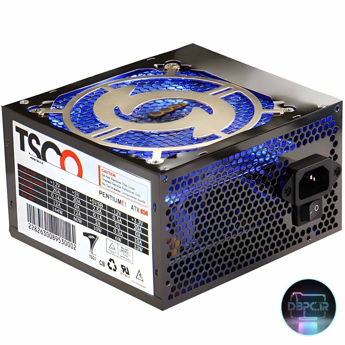 پاور تسکو TSCO ATX-650 Platinum 4 | منبع تغذیه 650 وات (استوک)