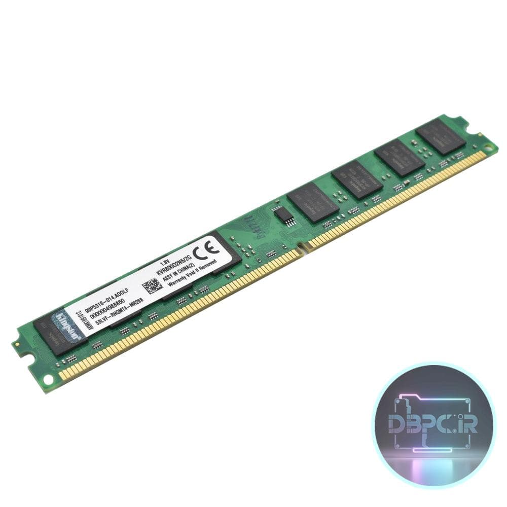 رم DDR2 کینگستون 2 گیگ KVR800D2N6/2G – نهایت ظرفیت قابل پشتیبانی DDR2