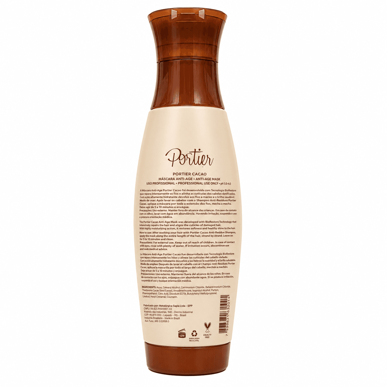 کراتین کاکائو فری پورتیر KERATIN CACO FREE TERMO_REDUTOR ANTI-AGE PORTIER — تصویر ۲