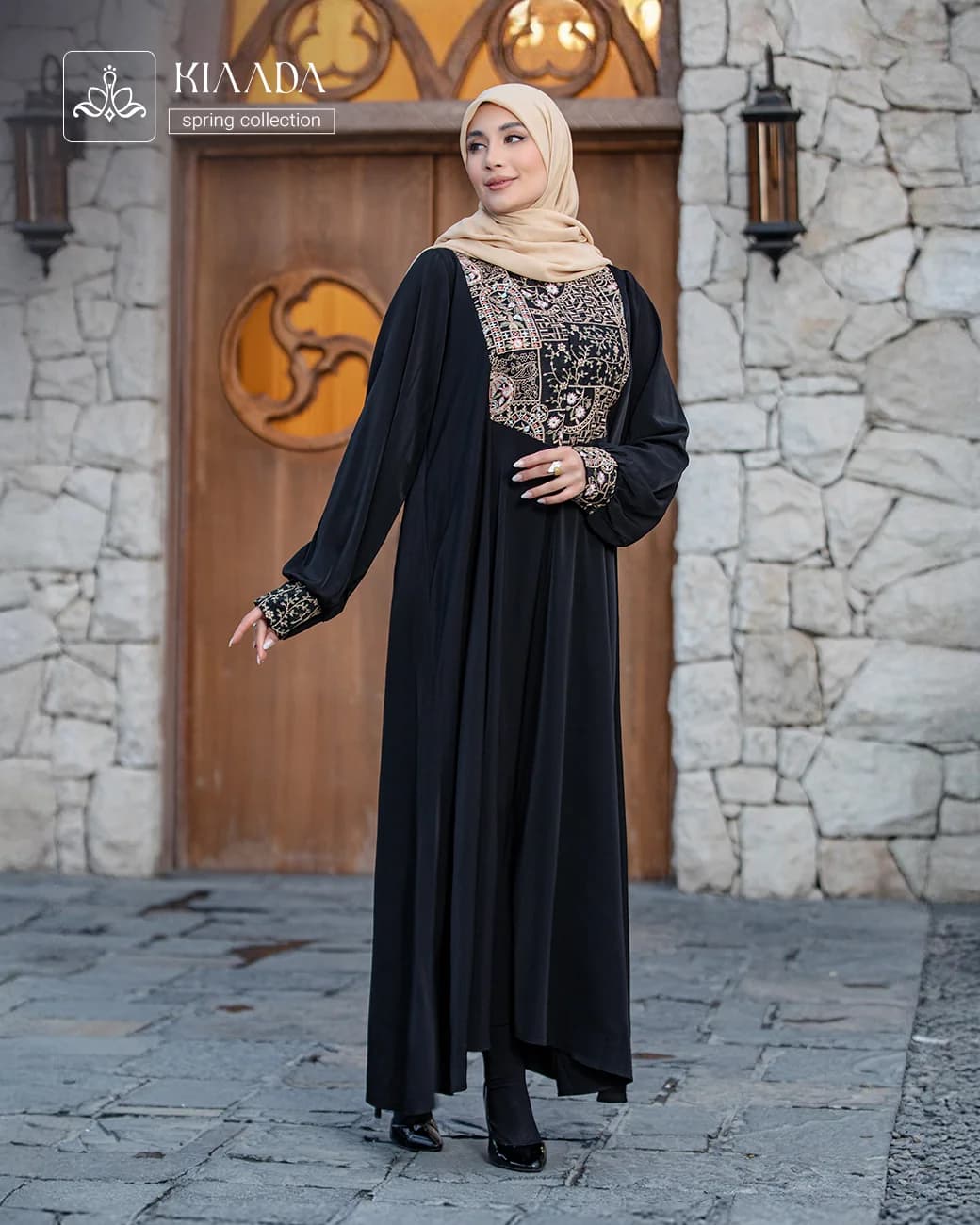 مانتو زنانه مدل شراره تافته ابریشم — تصویر ۳