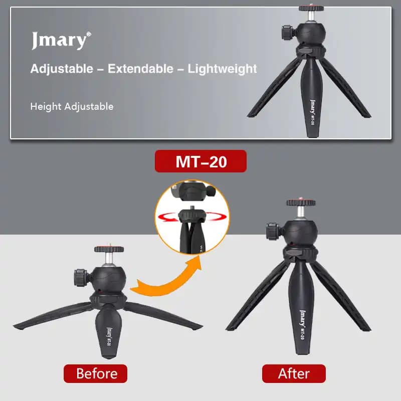 سه پایه دوربین جی ماری مدل Jmary MT-20 — تصویر ۵