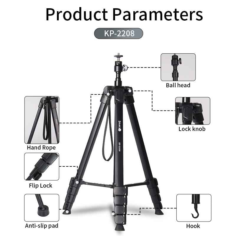 سه پایه دوربین جی ماری مدل Jmary KP-2208 — تصویر ۲