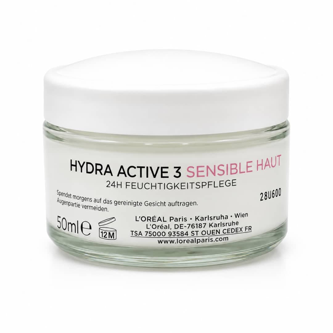 کرم آبرسان لورال HYDRA ACTIVE 3 SENSIBLE HAUT TAG LOREAL — تصویر ۳