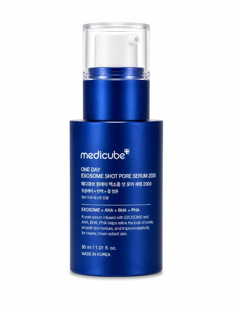 سرم لایه بردار مدی کیوب One Day Exosome Shot Pore Seruum 2000 Medicube — تصویر ۲