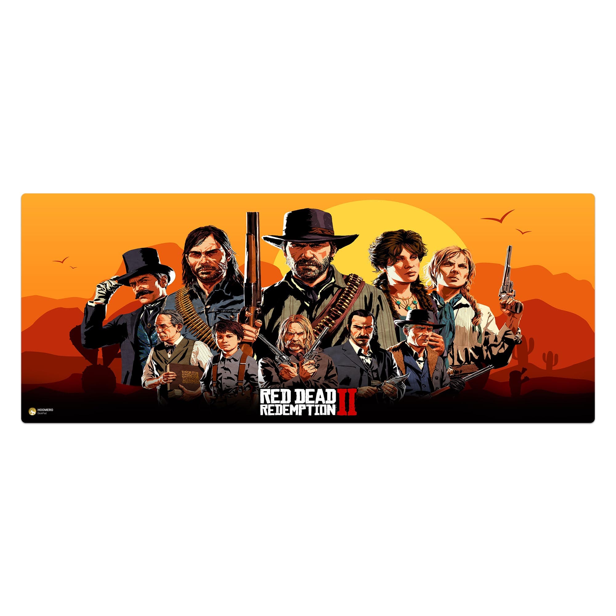 دسک پد هومرو مدل HX014 طرح Red Dead Redemption سایز 40×100 سانتی‌متر