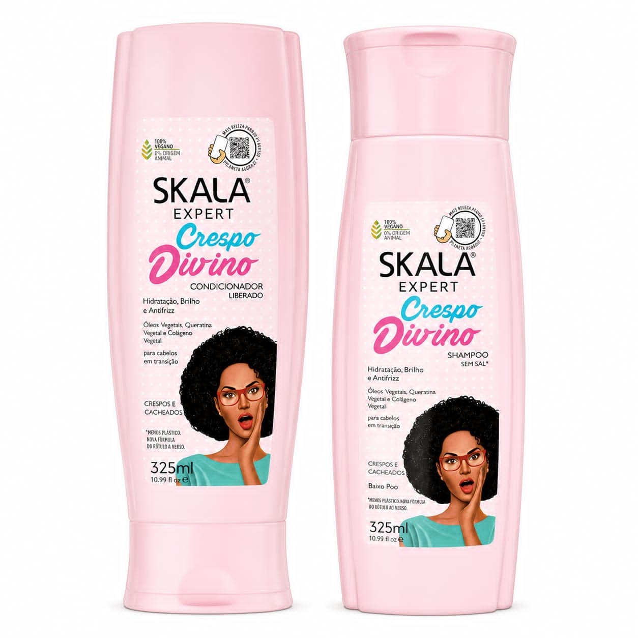 شامپو و نرم کننده کراتین و کلاژن اسکالا SHAMPOO & CONDICIONADOR Crespo Dwino SKALA