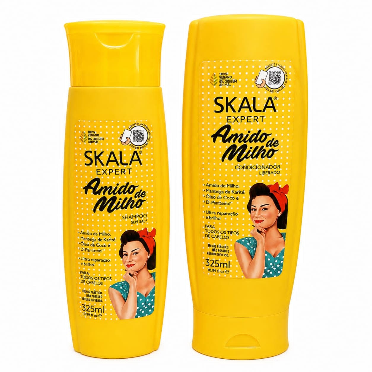 شامپو و نرم کننده نشاسته ذرت اسکالا SHAMPOO & CONDICIONADOR Milho de Amido EXPERT SKALA