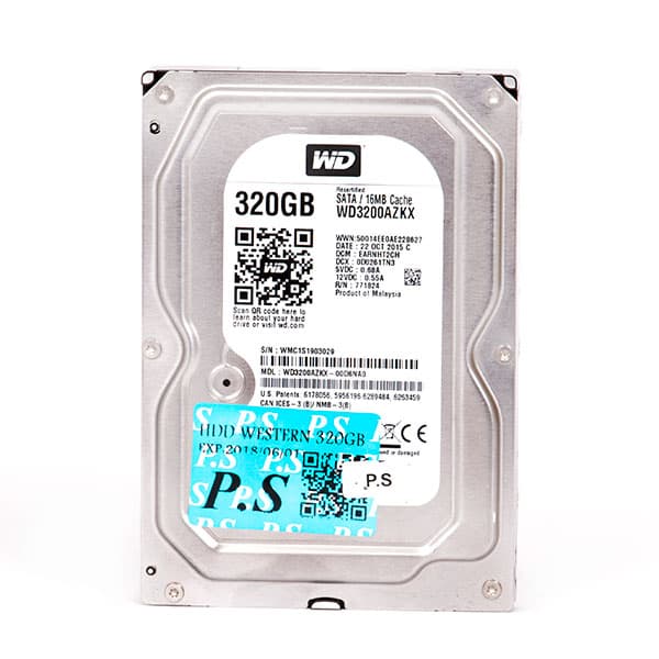 هارد اینترنال 320 گیگ وسترن مشکی WD-BLACK