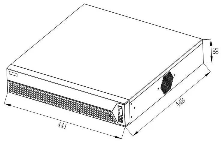 دستگاه 64 کانال 8 مگاپیکسل ضبط دوربین مداربسته Videopark مدل VP-NVR8864E-I — تصویر ۲