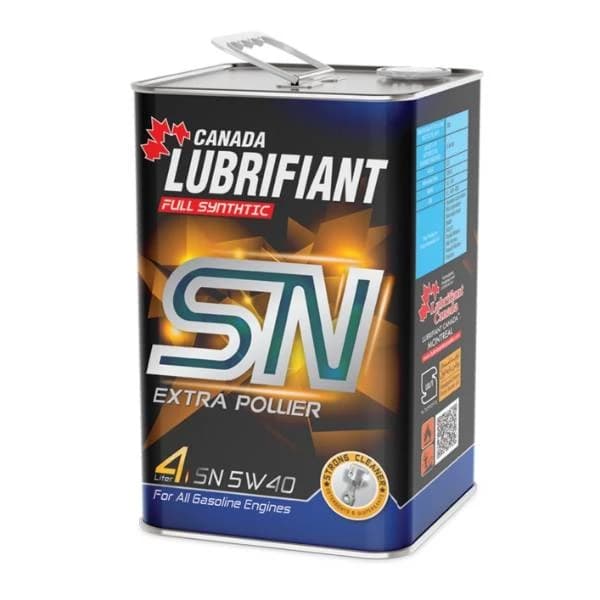 روغن موتور کانادا لوبریفنت مدل 5W40 SN حجم 4 لیتر