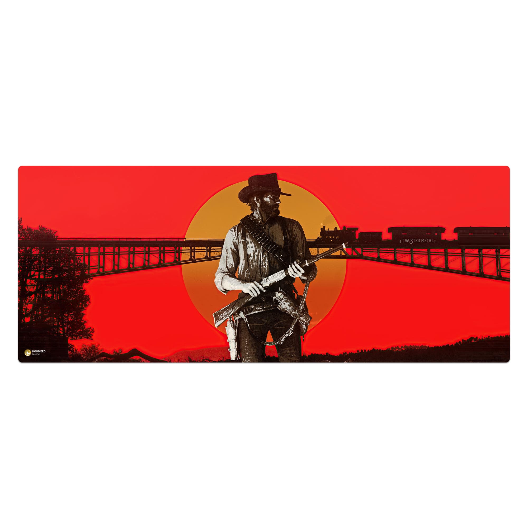 دسک پد هومرو مدل HX177 طرح Red Dead Redemption سایز 40×100 سانتی‌متر